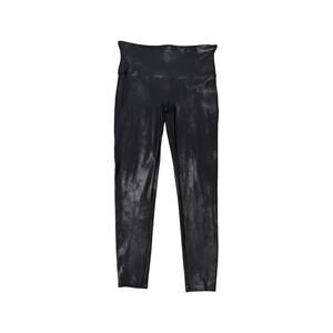 SPANX Faux Leather Leggings Black High Rise Pants Womens 1X Biker High Waisted